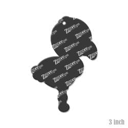 Alternative view of Flamingo Baby Acrylic Blank- Sticker- UV DTF (3 inch)