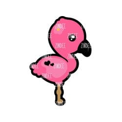 Flamingo Baby – Acrylic Badge Reel Blank (2") No Hole | Optional Sticker or UV DTF