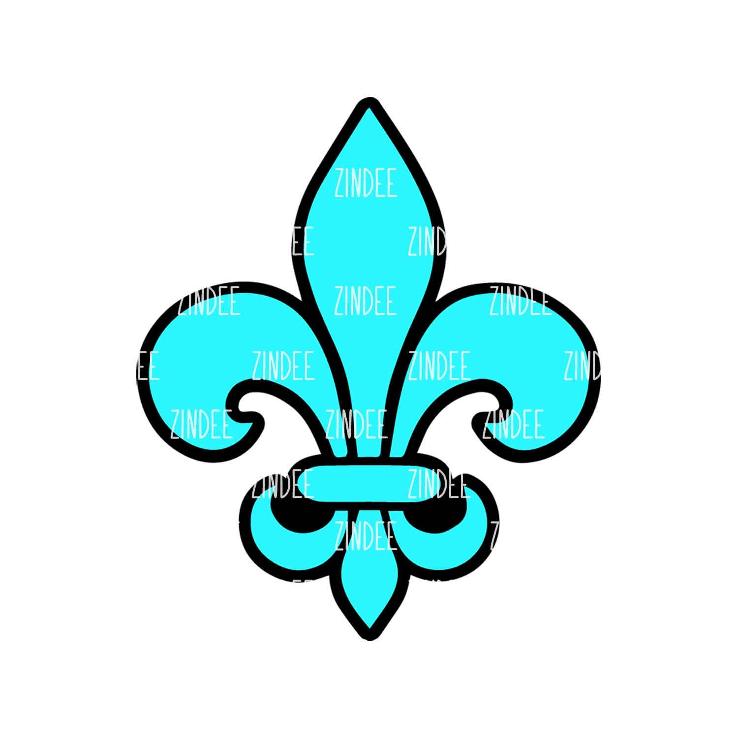Fleur De Lis Acrylic Blank- Sticker- UV DTF (2 inch) NO HOLE