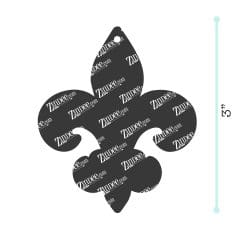 Fleur De Lis – Acrylic Keychain Blank (3") | Optional Sticker or UV DTF