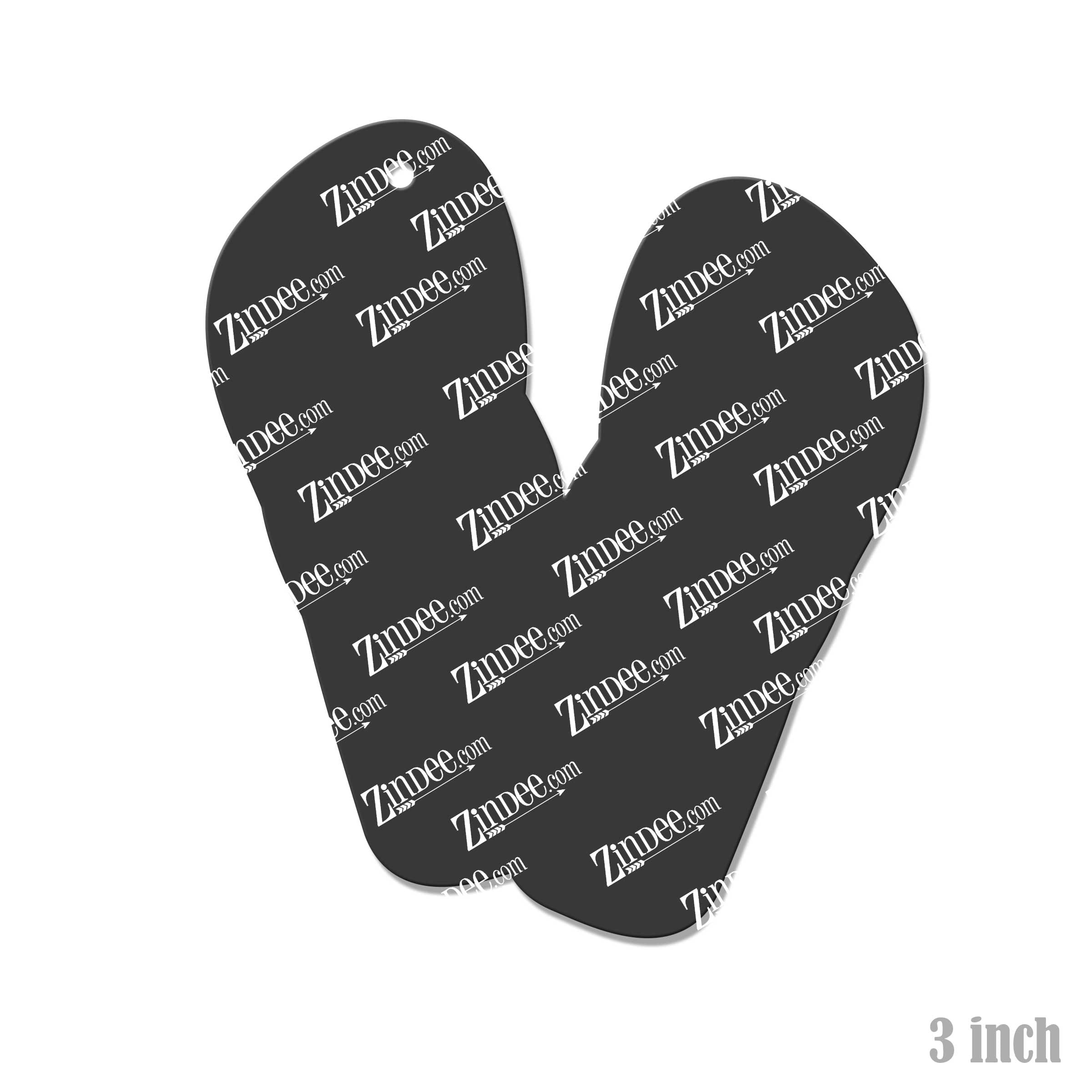 Alternative view of Flip Flops Acrylic Blank- Sticker- UV DTF (3 inch)