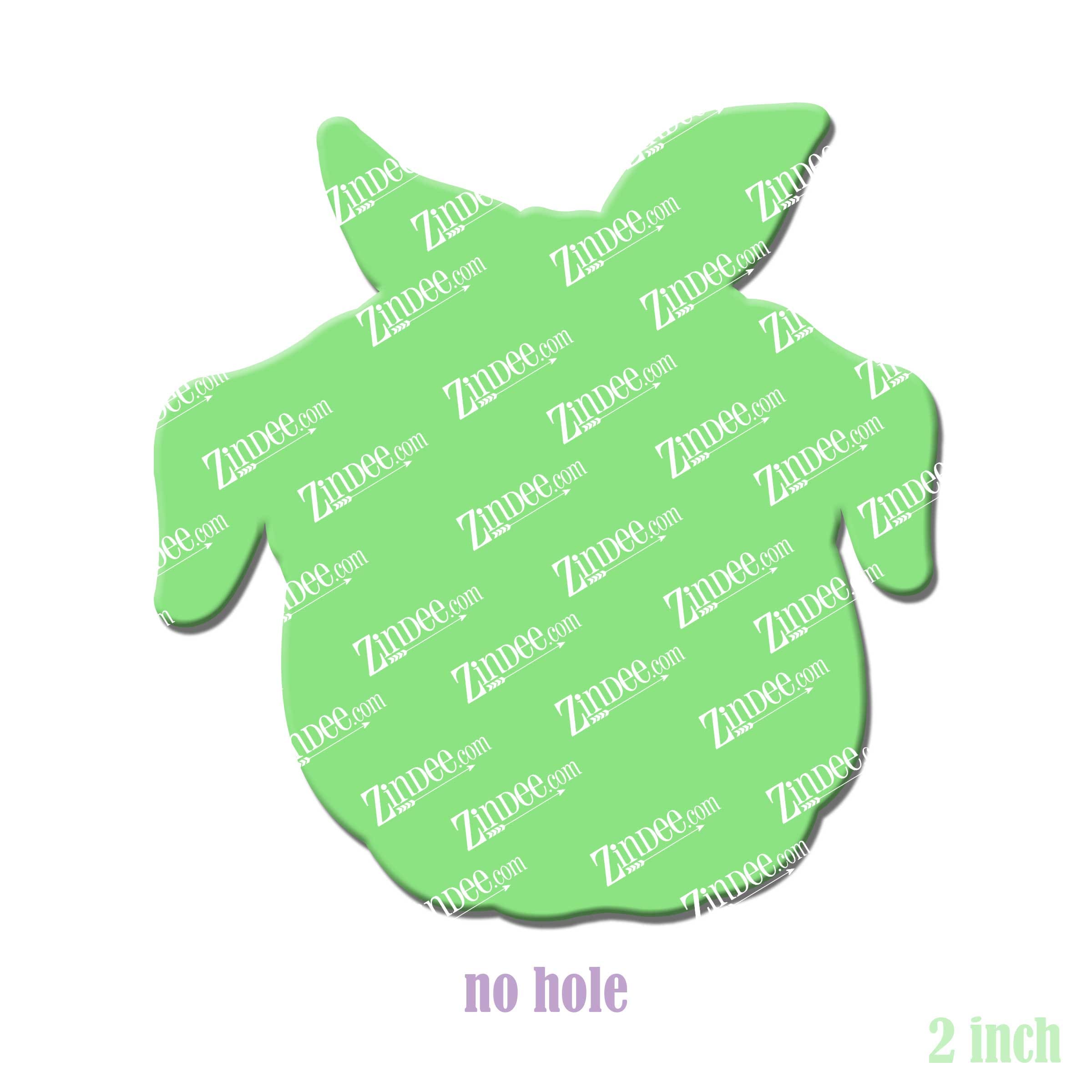 Floppy Ear Pit Bull with Bandana acrylic blank (2 inch) NO HOLE