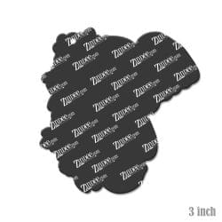 Alternative view of Floral Elephant Acrylic Blank- Sticker- UV DTF (3 inch)