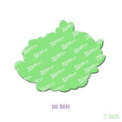 Alternative view of Floral Hedgehog – Acrylic Badge Reel Blank (2") No Hole | Optional Sticker or UV DTF