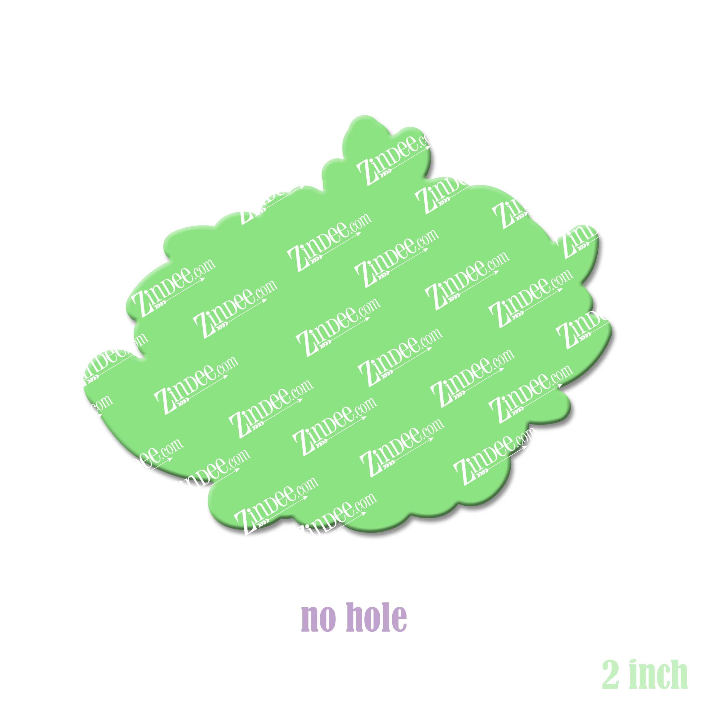 Alternative view of Floral Hedgehog Acrylic Blank- Sticker- UV DTF (2 inch) NO HOLE