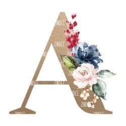 Floral Letter A (download)