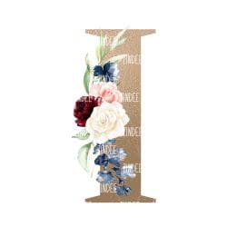 Floral Letter I (download)