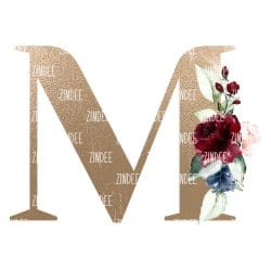 Floral Letter M (download)