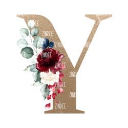 Floral Letter Y (download)