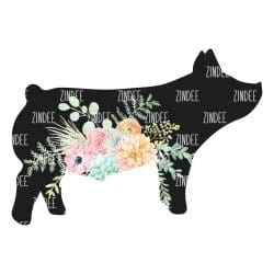 Floral Show Pig (download)