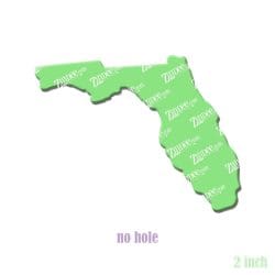 Florida – Acrylic Badge Reel Blank (2") No Hole | Optional Sticker or UV DTF - Image 2