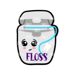 Floss – Acrylic Badge Reel Blank (2") No Hole | Optional Sticker or UV DTF