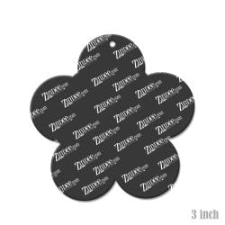 Alternative view of Flower (bubbly) – Acrylic Keychain Blank (3") | Optional Sticker or UV DTF