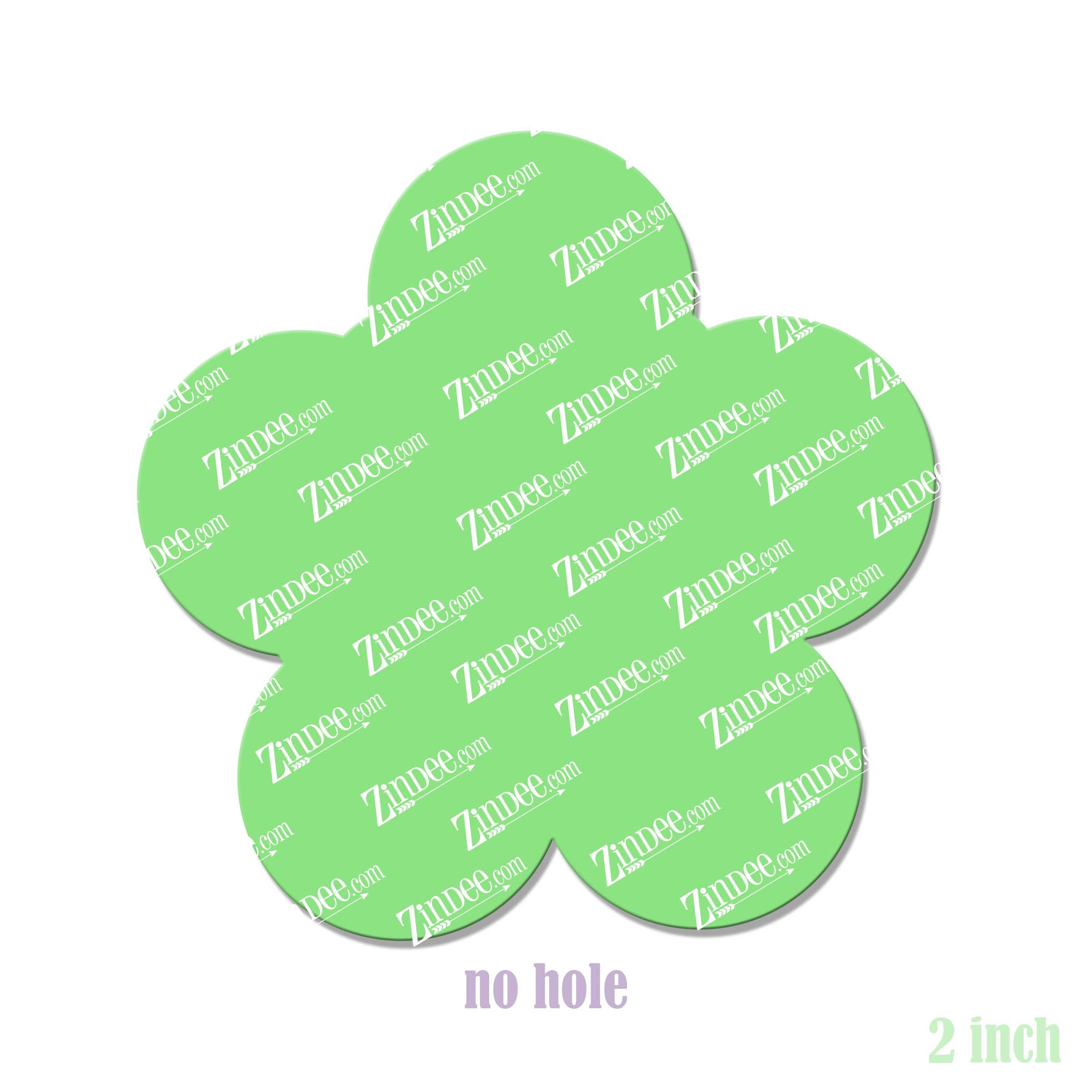 Alternative view of Flower (bubbly) Acrylic Blank- Sticker- UV DTF (2 inch) NO HOLE)