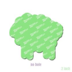 Alternative view of Fluffy Lamb – Acrylic Badge Reel Blank (2") No Hole | Optional Sticker or UV DTF