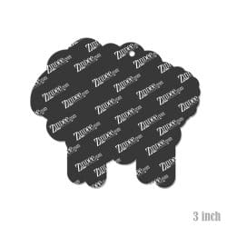 Alternative view of Fluffly Lamb – Acrylic Keychain Blank (3") | Optional Sticker or UV DTF