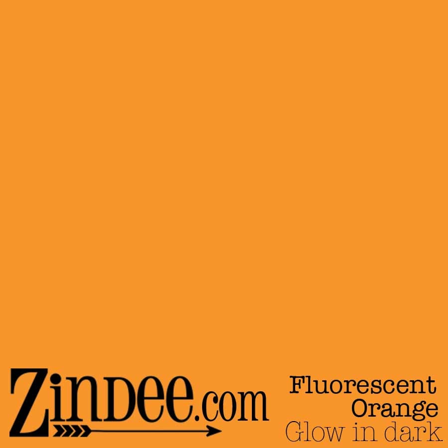 Glow in the Dark Adhesive- Fluorescent Orange