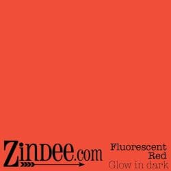Glow in the Dark Adhesive- Fluorescent Red