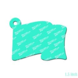 Alternative view of Flying Flag Acrylic Blank- Sticker- UV DTF (1.5 inch)