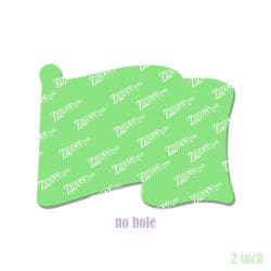 Alternative view of Flying Flag – Acrylic Badge Reel Blank (2") No Hole | Optional Sticker or UV DTF