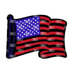 Alternative view of Flying Flag .5 inch (shaker filler) NO HOLE (10 pack)