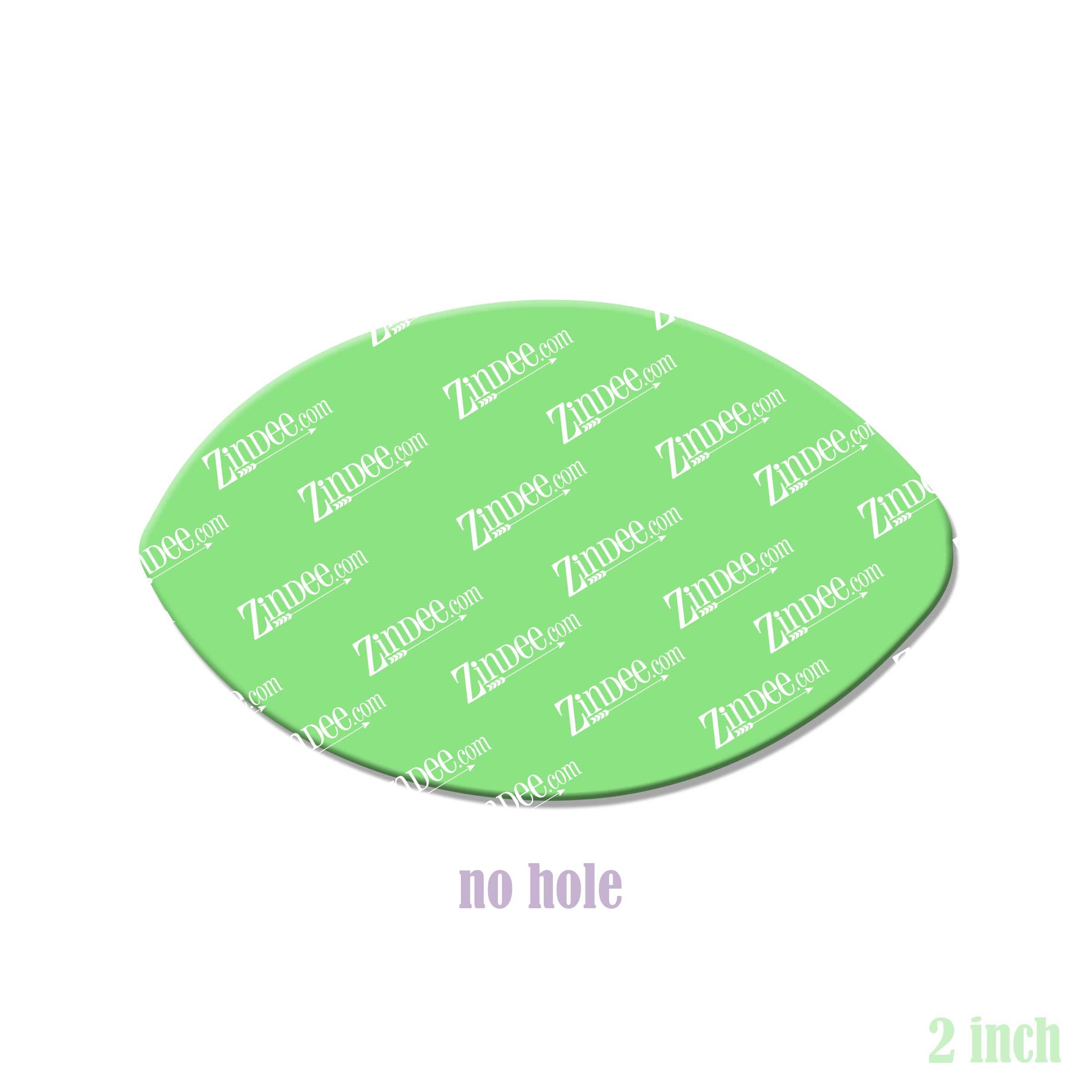 Alternative view of Football Acrylic Blank- Sticker- UV DTF (2 inch) NO HOLE
