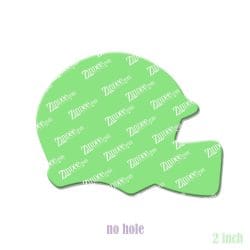 Alternative view of Football Helmet – Acrylic Badge Reel Blank (2") No Hole | Optional Sticker or UV DTF