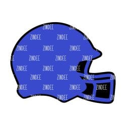 Alternative view of Football Helmet – Acrylic Keychain Blank (3") | Optional Sticker or UV DTF