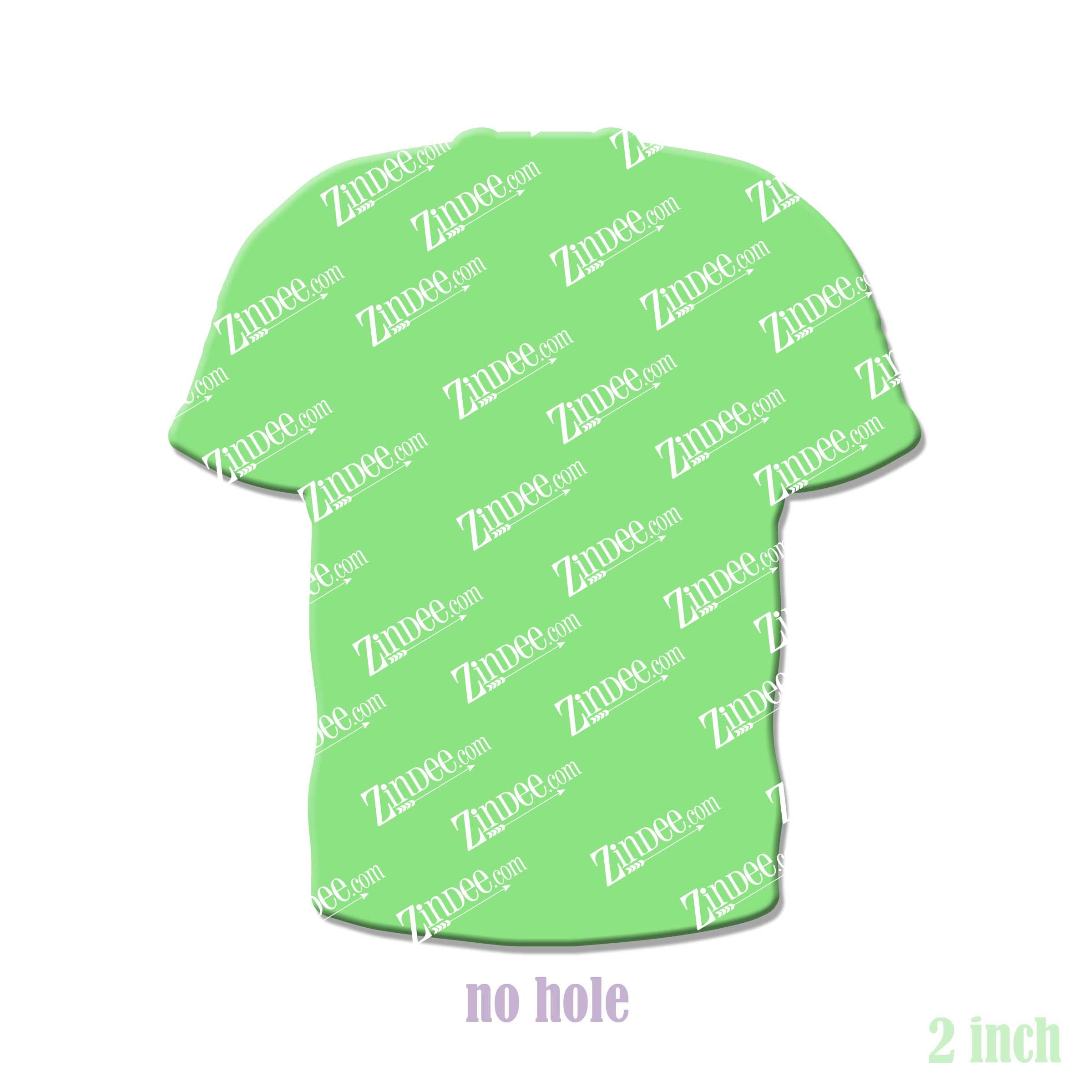 Alternative view of Football Jersey Acrylic Blank- Sticker- UV DTF (2 inch) NO HOLE