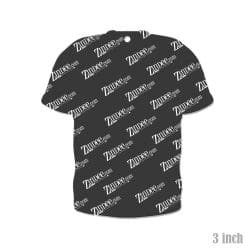 Alternative view of Football Jersey – Acrylic Keychain Blank (3") | Optional Sticker or UV DTF
