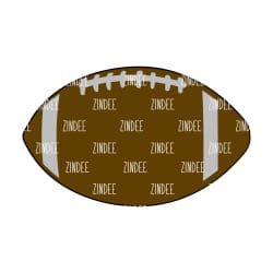 Football – Acrylic Keychain Blank (2") | Optional Sticker or UV DTF