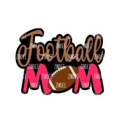 Football Mom – Acrylic Keychain Blank (3") | Optional Sticker or UV DTF