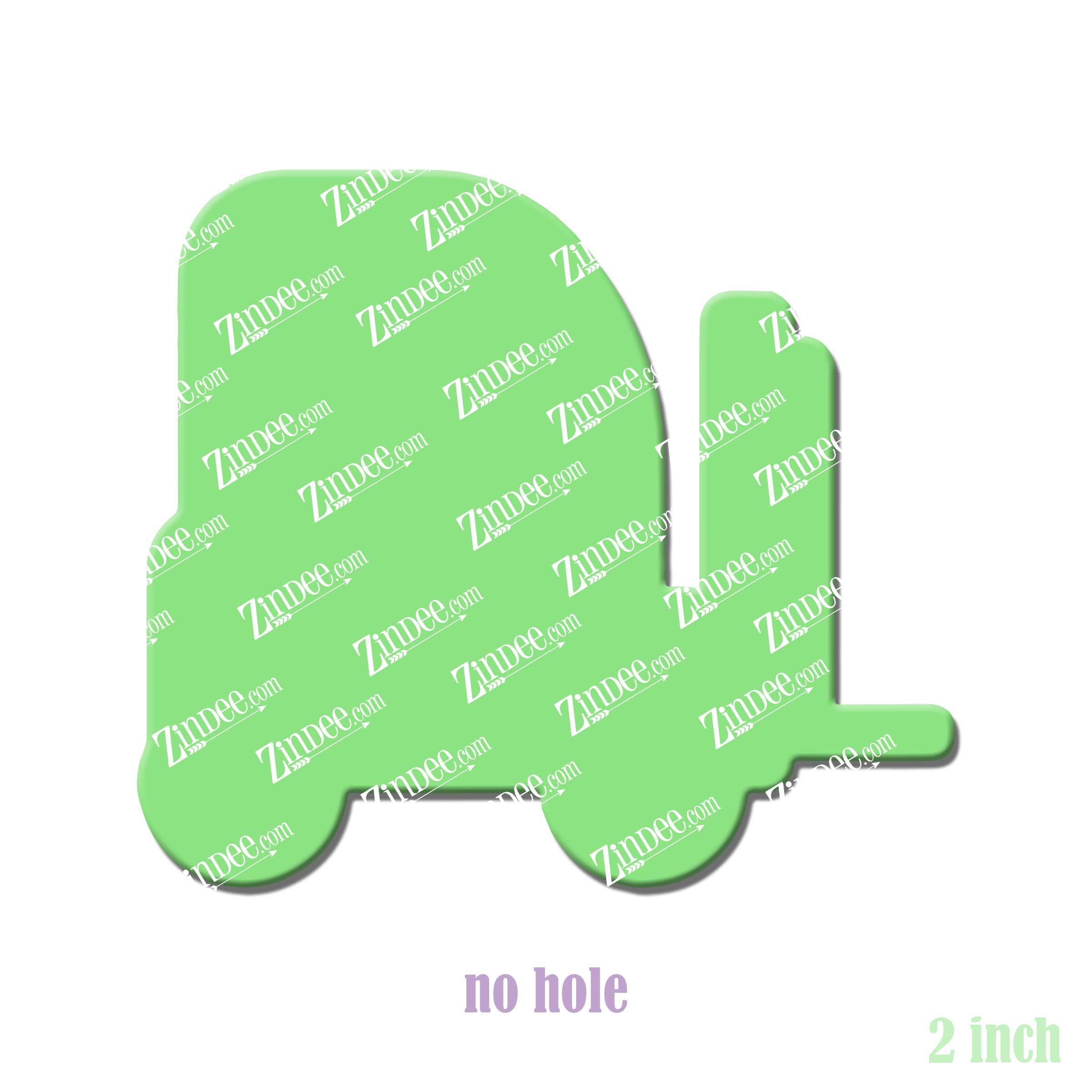 Alternative view of Fork Lift Acrylic Blank- Sticker- UV DTF (2 inch) NO HOLE