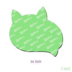 Alternative view of Fox – Acrylic Badge Reel Blank (2") No Hole | Optional Sticker or UV DTF