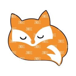 Fox – Acrylic Badge Reel Blank (2") No Hole | Optional Sticker or UV DTF