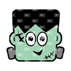 Frankenstein – Acrylic Badge Reel Blank (2") No Hole | Optional Sticker or UV DTF