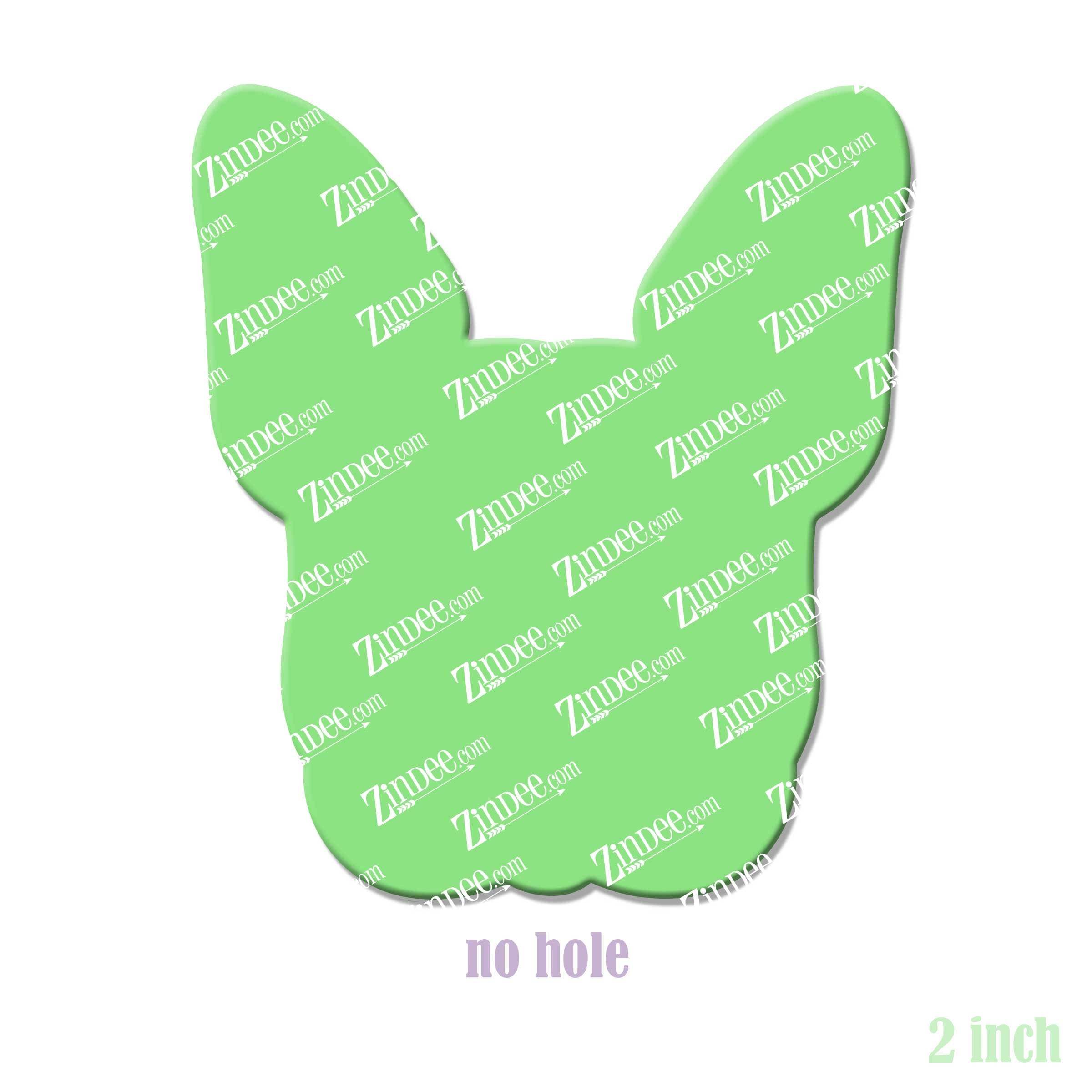 French Bulldog acrylic blank (2 inch) NO HOLE