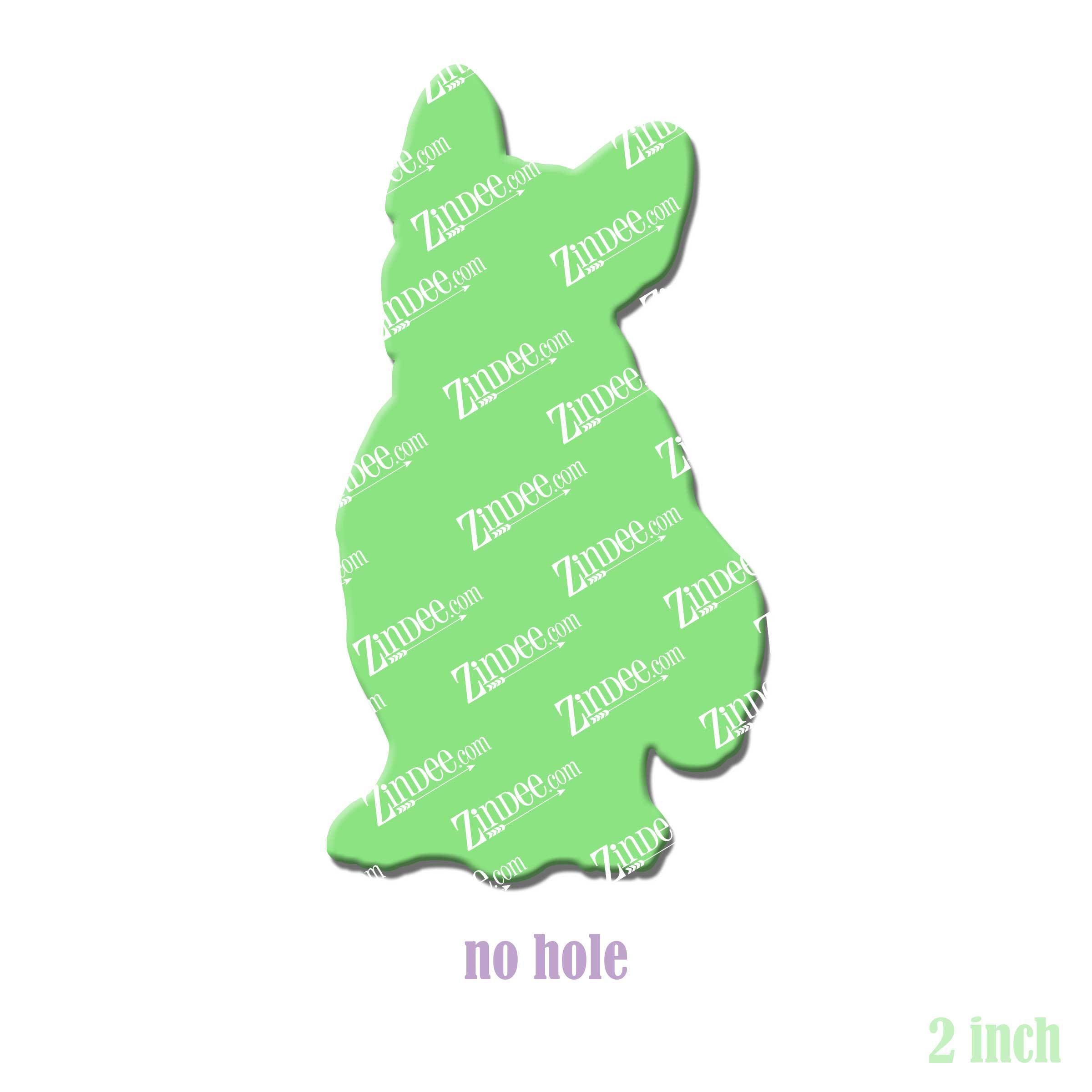 Alternative view of French Bulldog Sitting Acrylic Blank- Sticker- UV DTF (2 inch) NO HOLE