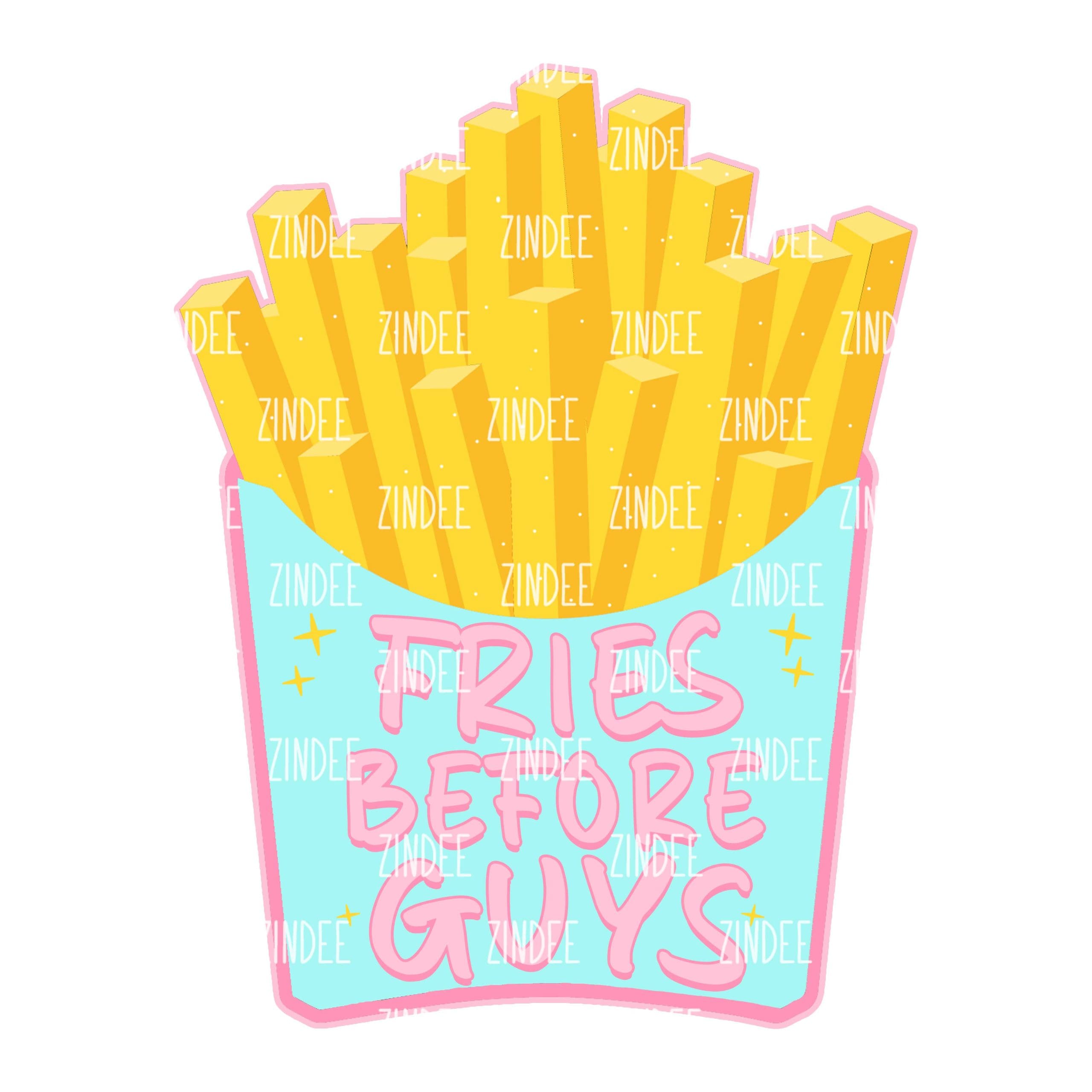 Fries Before Guys PNG instant download Retro Valentine's Day - Inspire  Uplift