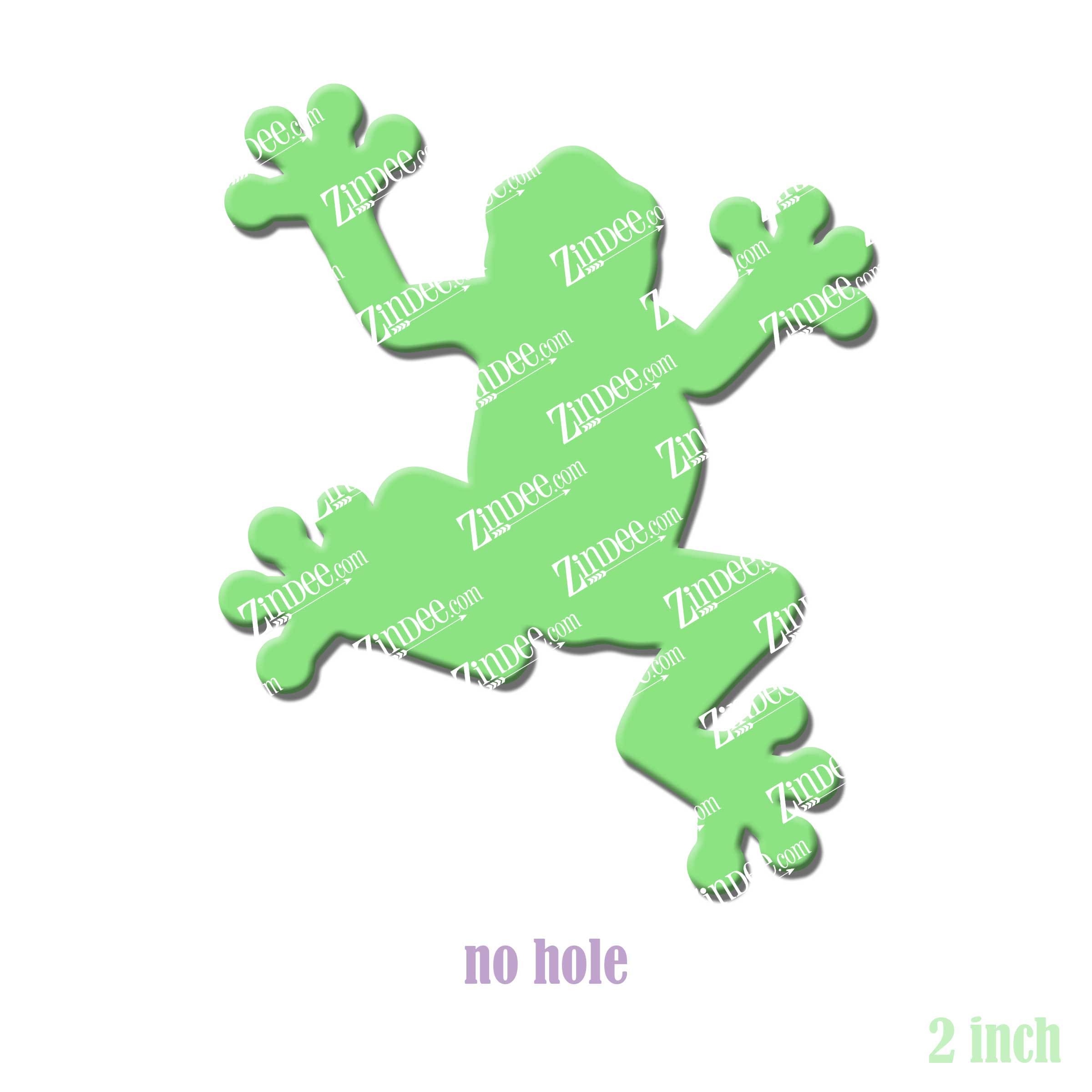 Frog acrylic blank (2 inch) NO HOLE