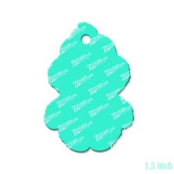 Alternative view of Furry Monster (GREEN) Acrylic Blank- Sticker- UV DTF (1.5 inch)