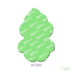 Alternative view of Furry Monster (GREEN) – Acrylic Badge Reel Blank (2") No Hole | Optional Sticker or UV DTF