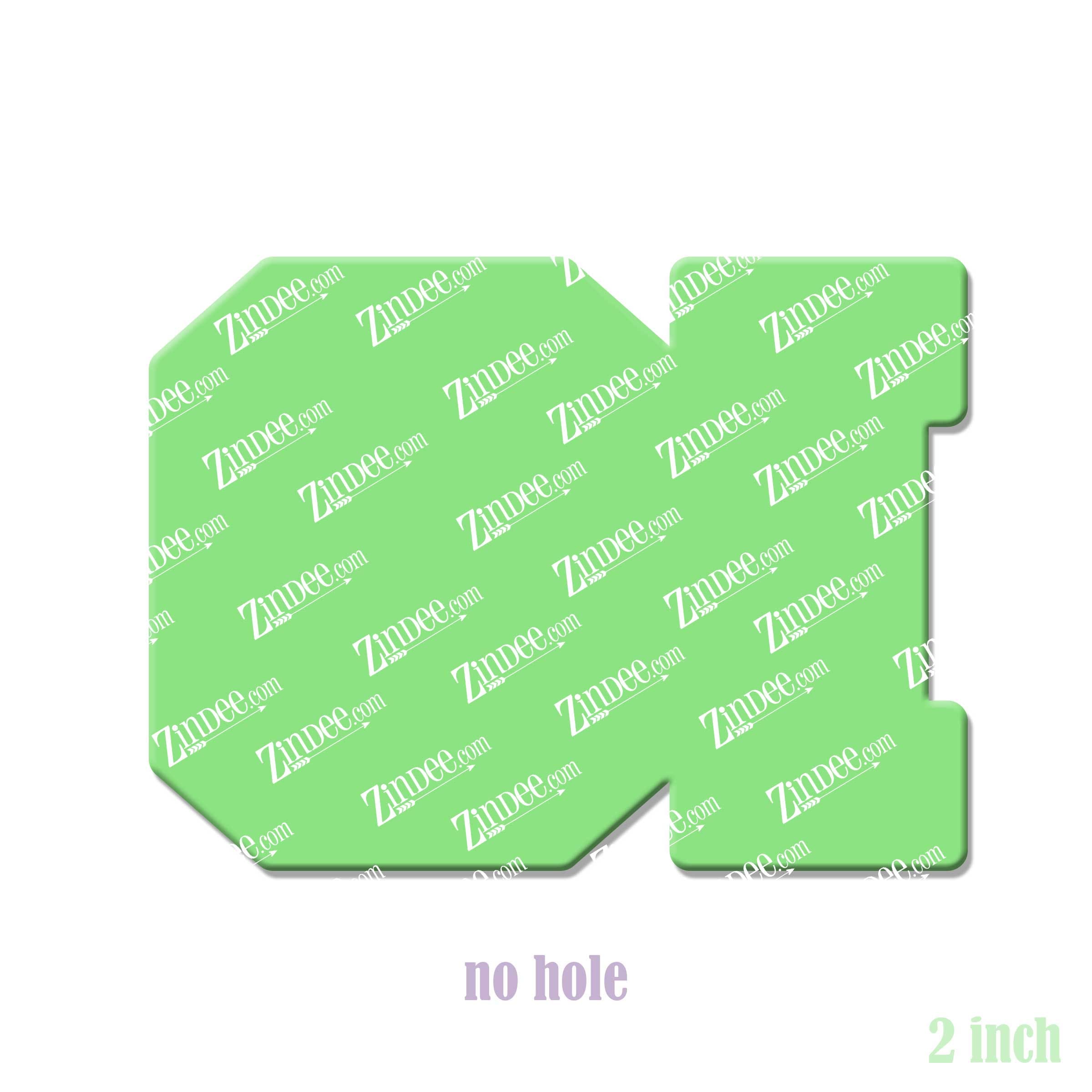 GI acrylic blank (2 inch) NO HOLE