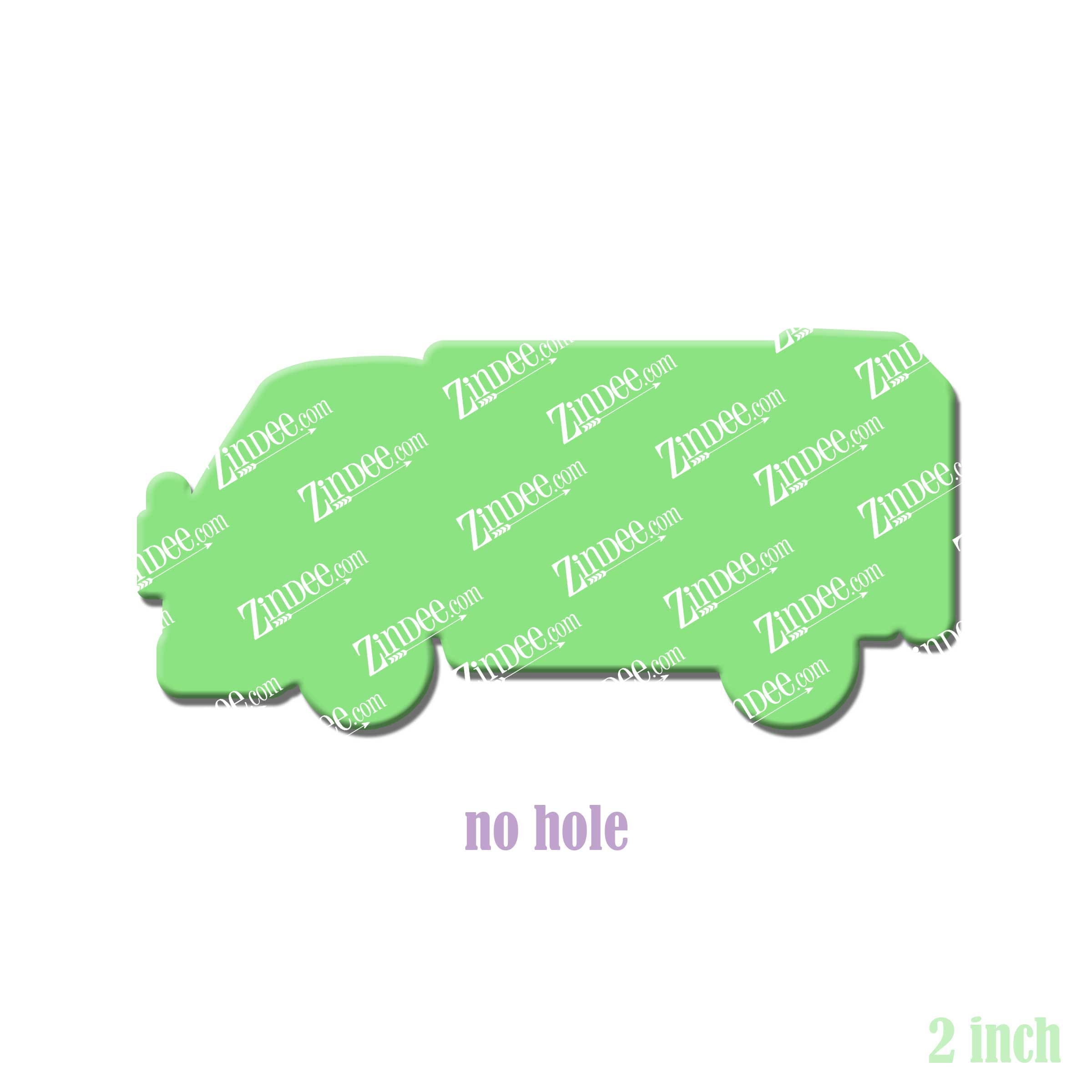Garbage Truck acrylic blank (2 inch) NO HOLE (5 piece minimum)