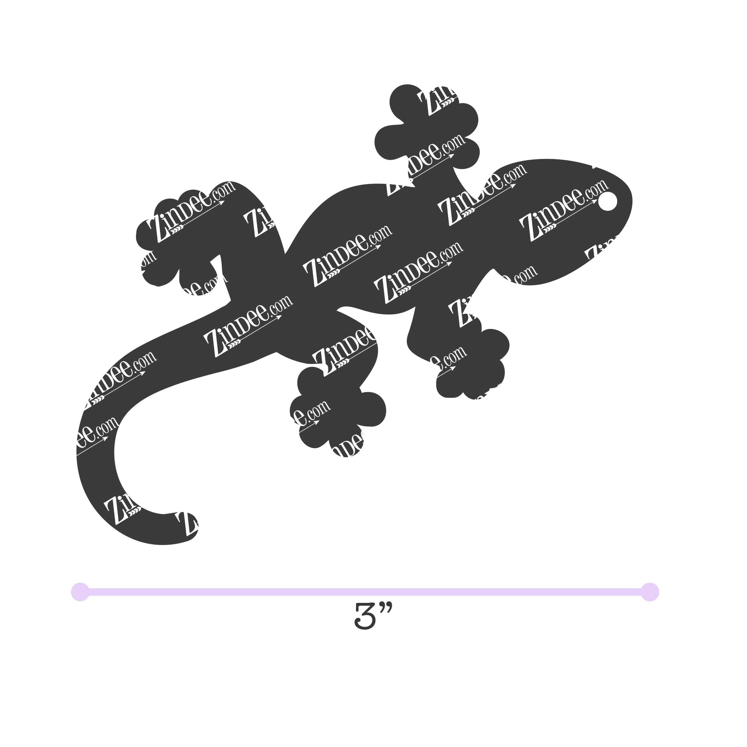 Gecko acrylic blank (3 inch)