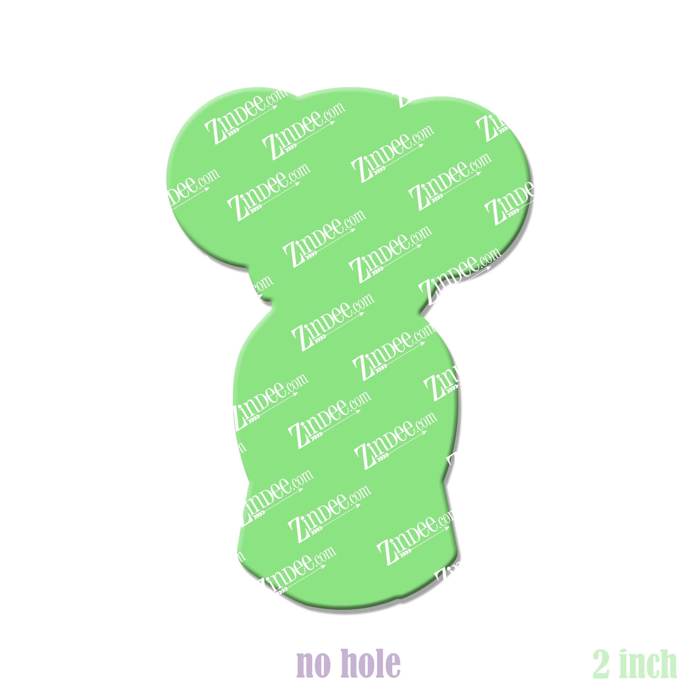 Geisha Doll acrylic blank (2 inch) NO HOLE (5 piece minimum)