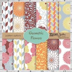 Geometric Flowers (vinyl)