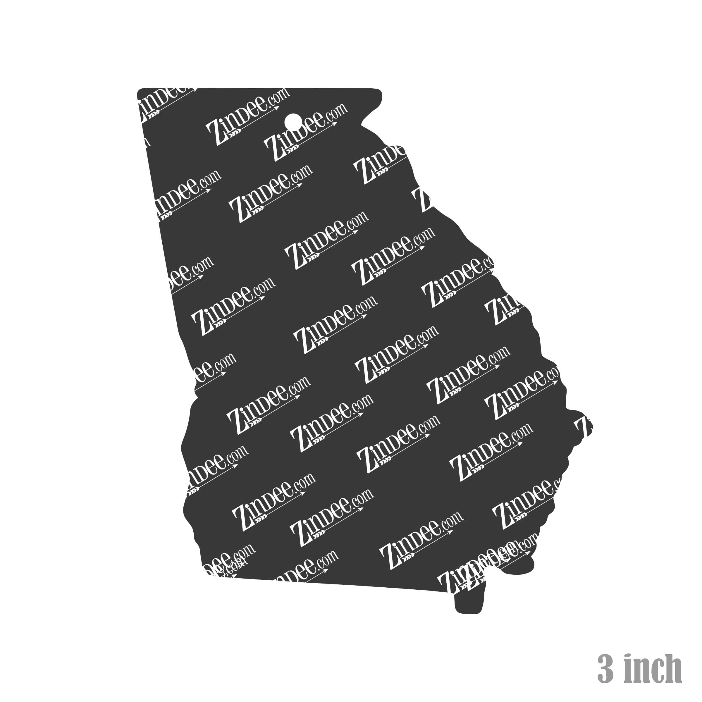 Alternative view of Georgia Acrylic Blank- Sticker- UV DTF (3 inch)