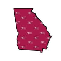 Georgia – Acrylic Badge Reel Blank (2") No Hole | Optional Sticker or UV DTF