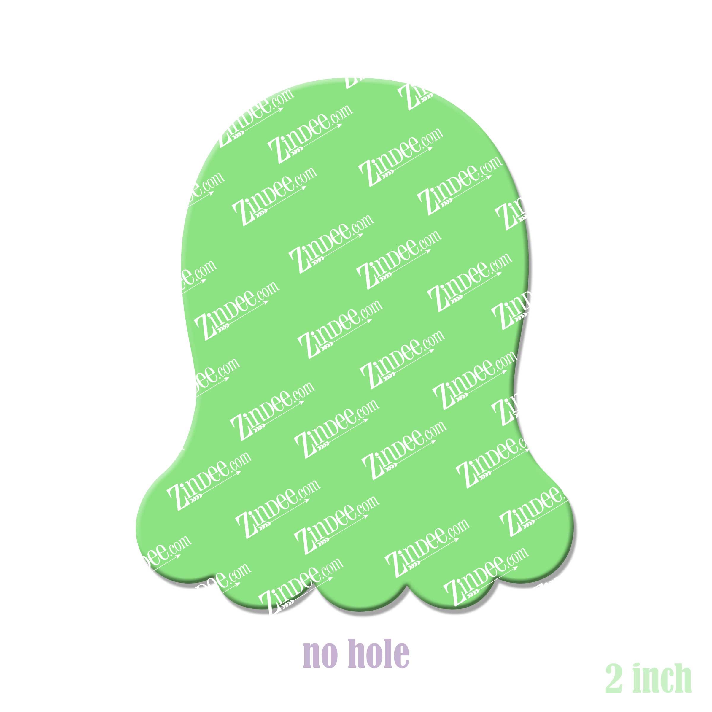Alternative view of Ghost 2 Acrylic Blank- Sticker- UV DTF (2 inch) NO HOLE
